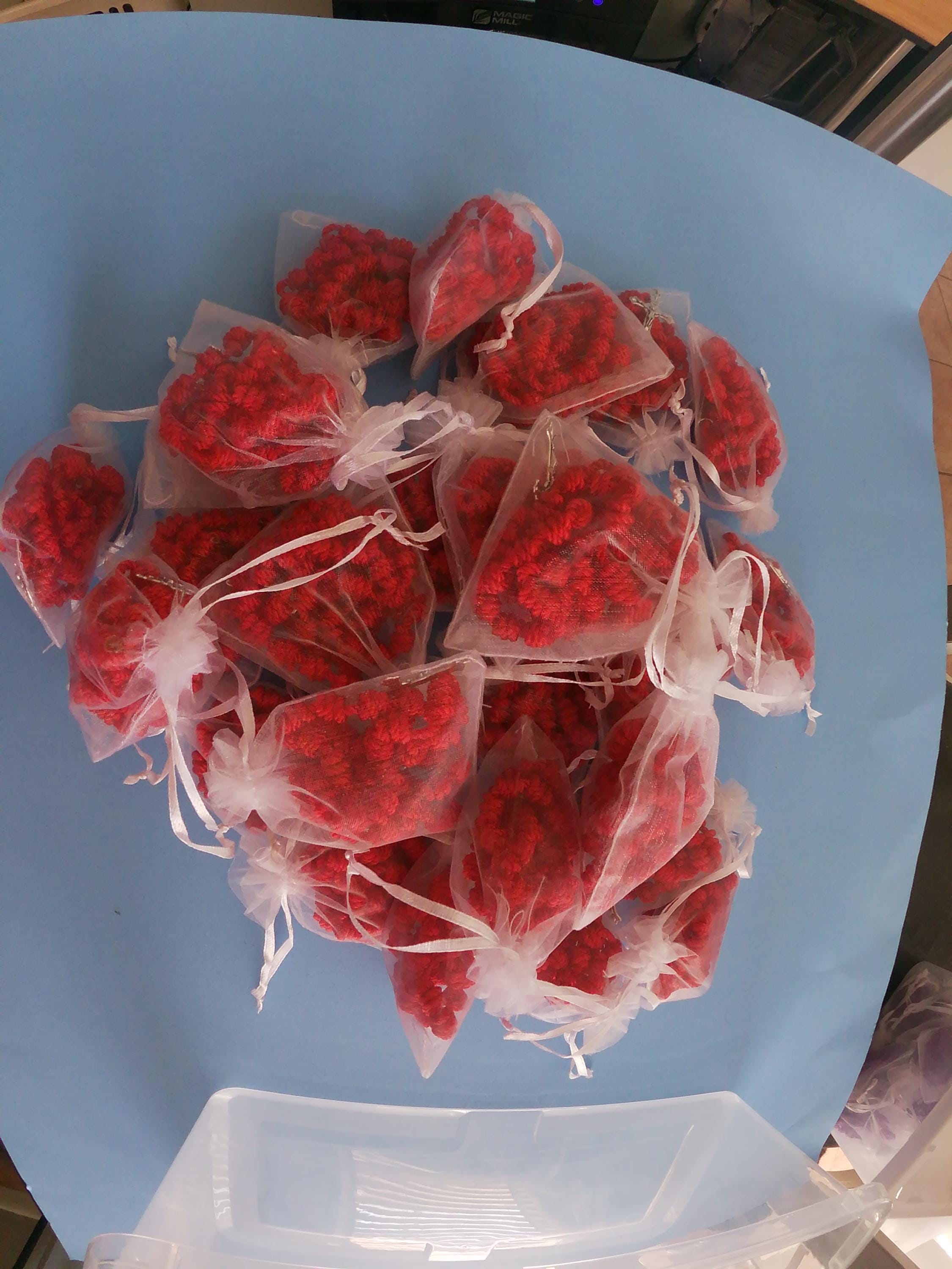 Red Knotted Rosary, large