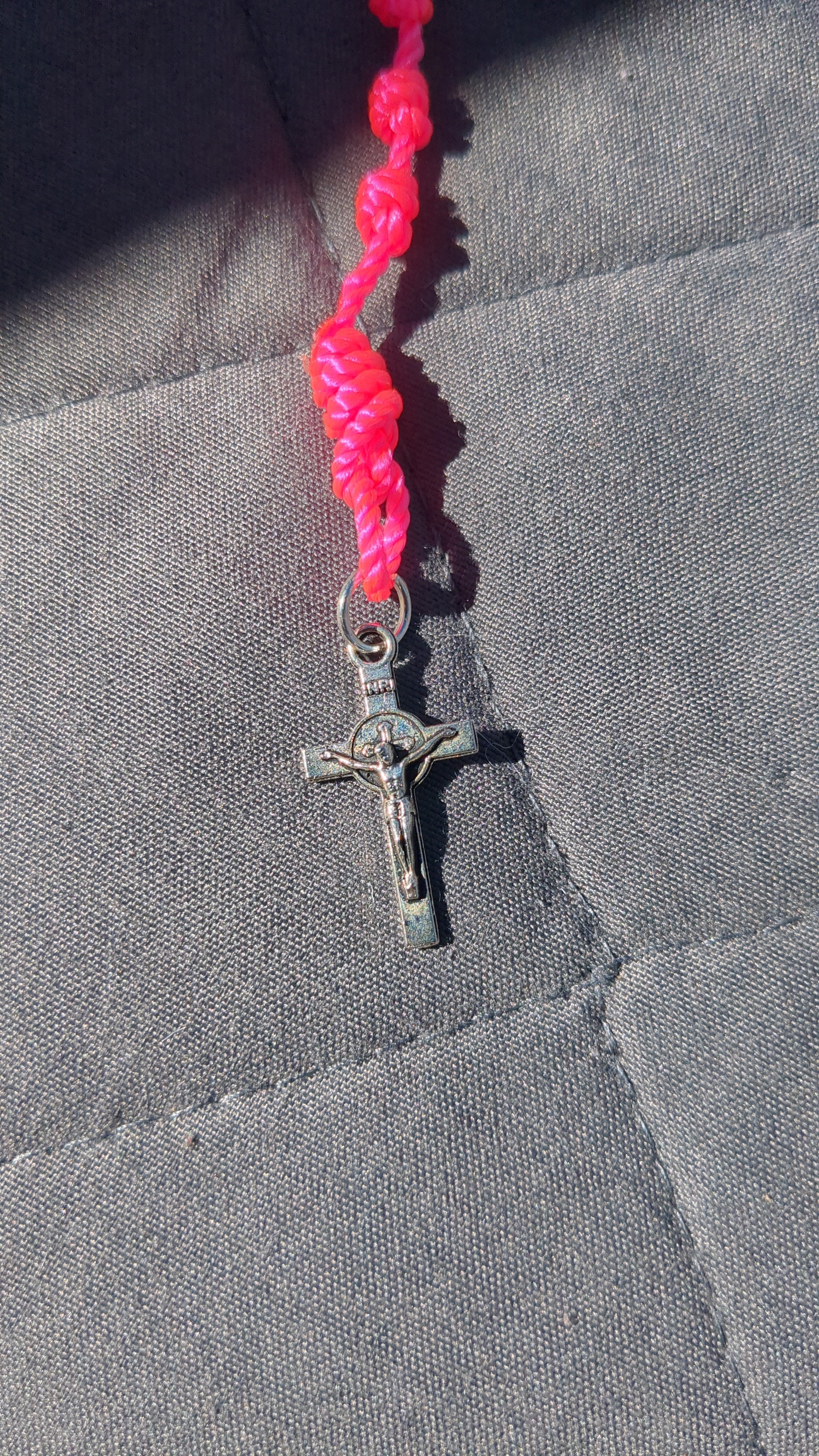 Bright Pink Rosary, Small