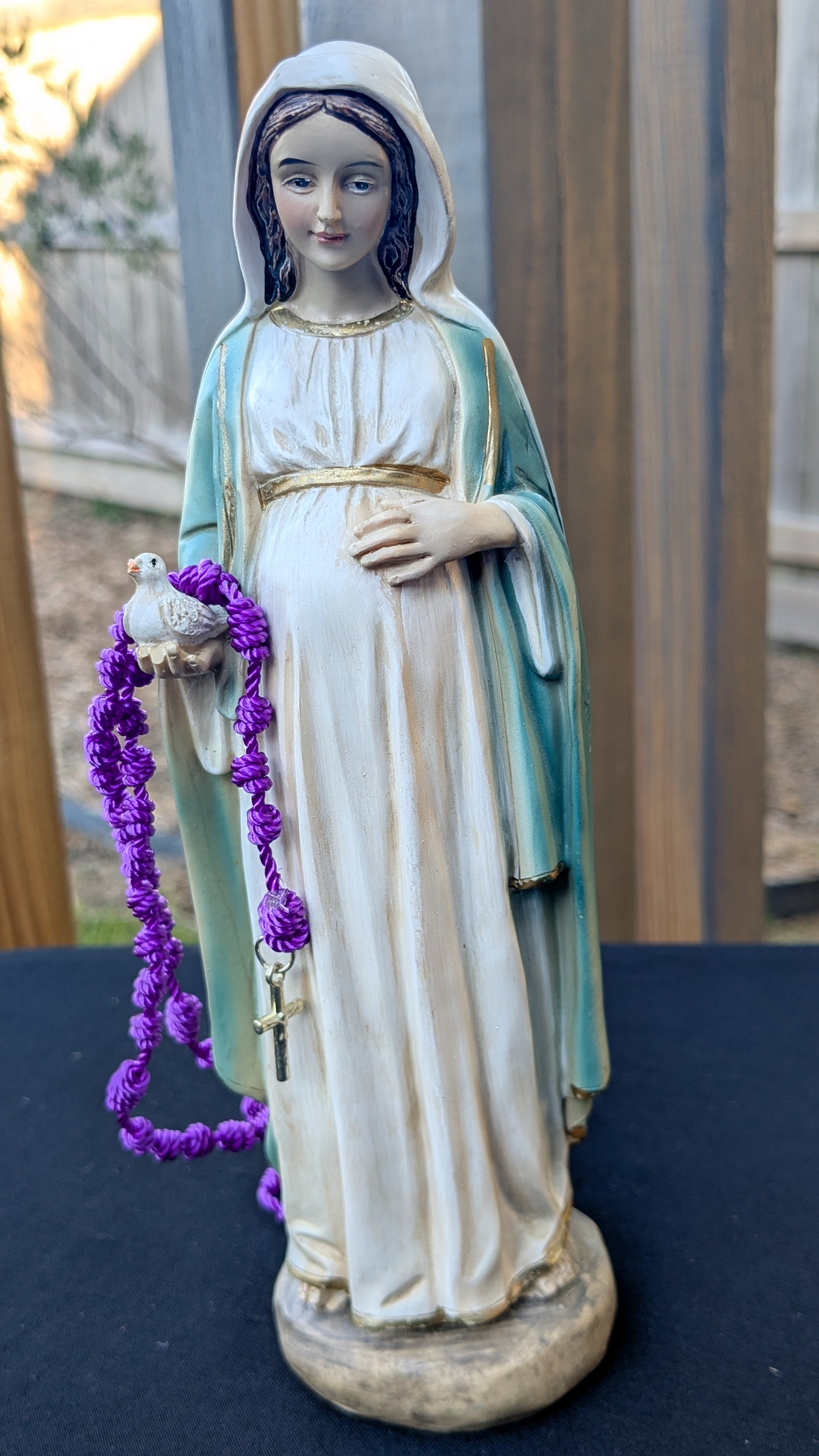 Purple Knotted Rosary, small