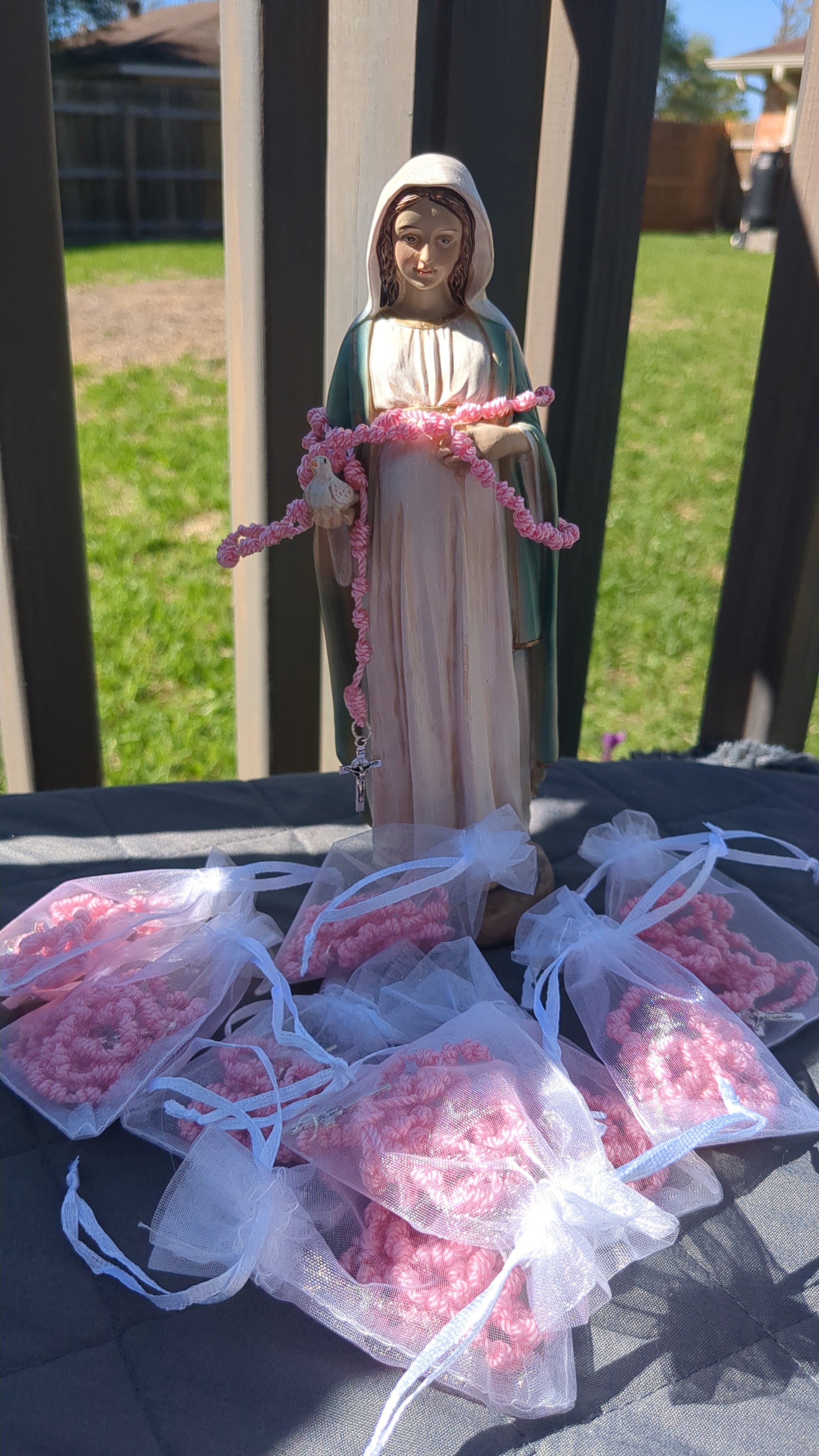 Light Pink Rosary, Small