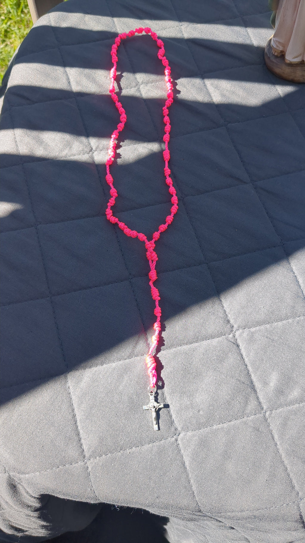 Bright Pink Rosary, Small