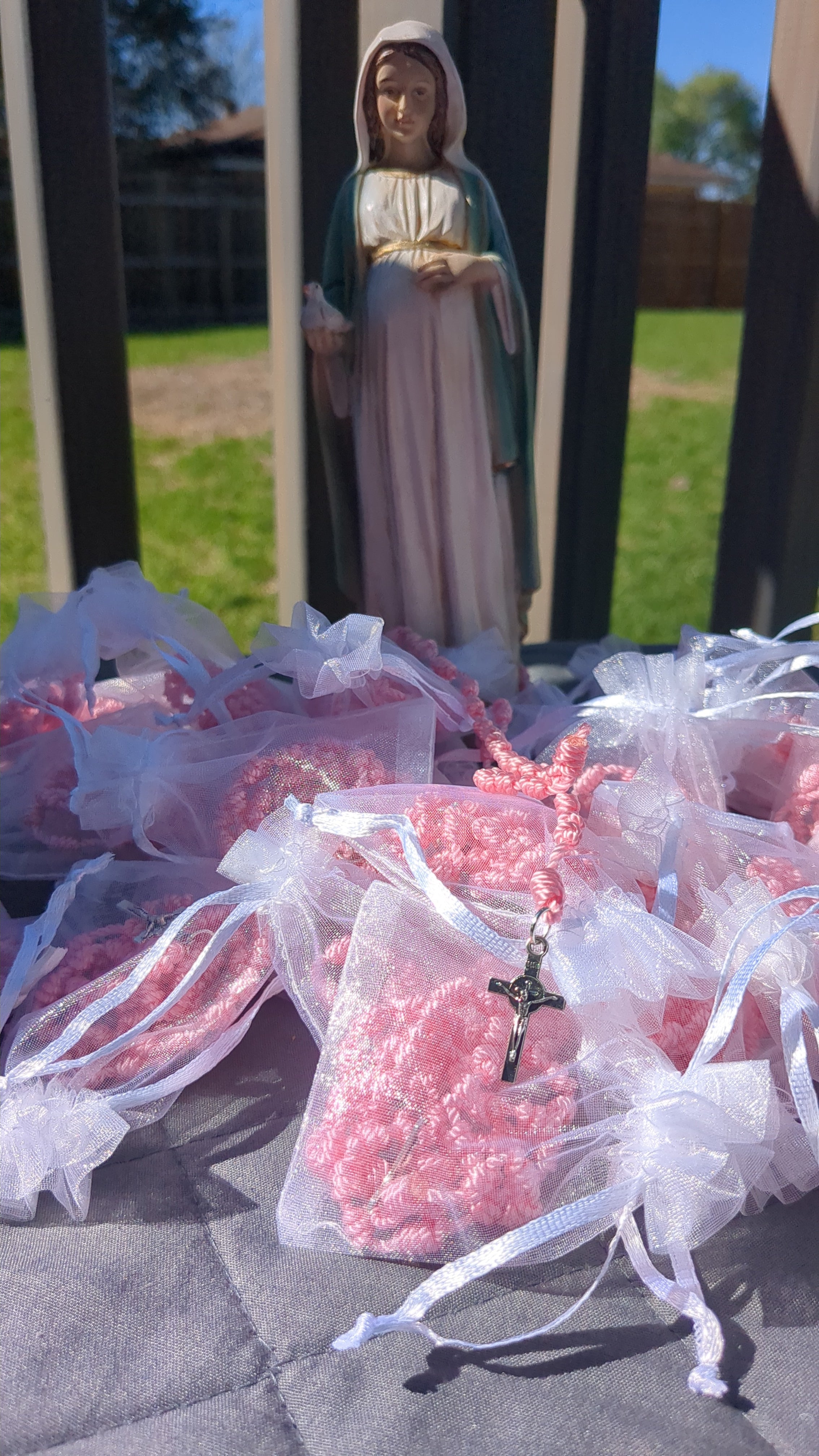 Light Pink Rosary, Small